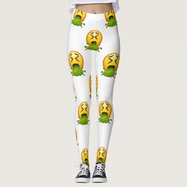 emoji puking leggings (Front)