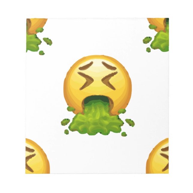 emoji puking notepad (Front)
