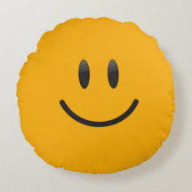 Emoji Round Pillow