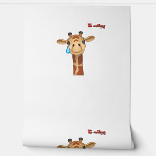 emoji sad crying giraffe face   wallpaper