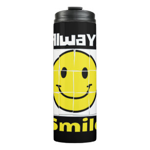 emoji smile thermal tumbler