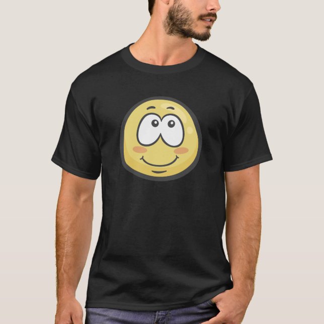 Emoji: Smiling Face With Smiling Eyes T-Shirt (Front)