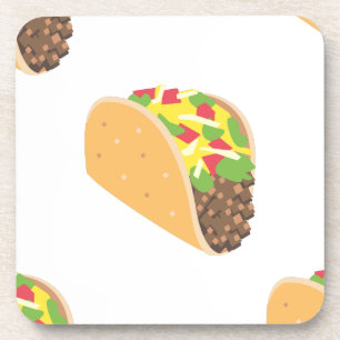 emoji taco coaster