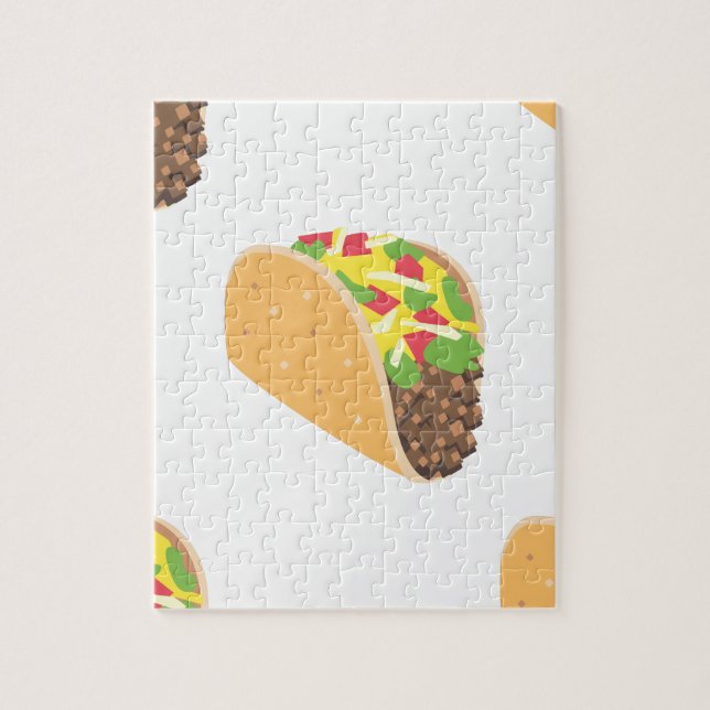 emoji taco jigsaw puzzle (Vertical)