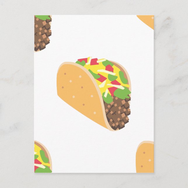 emoji taco postcard (Front)