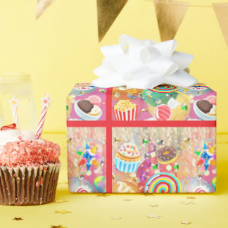Emoji Treats Party Wrapping Paper