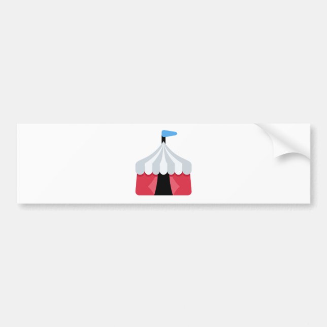 Emoji Twitter - Circus Tent Bumper Sticker (Front)