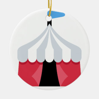 Emoji Twitter - Circus Tent Ceramic Tree Decoration
