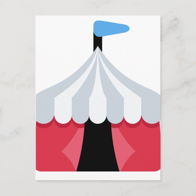 Emoji Twitter - Circus Tent Postcard (Front)