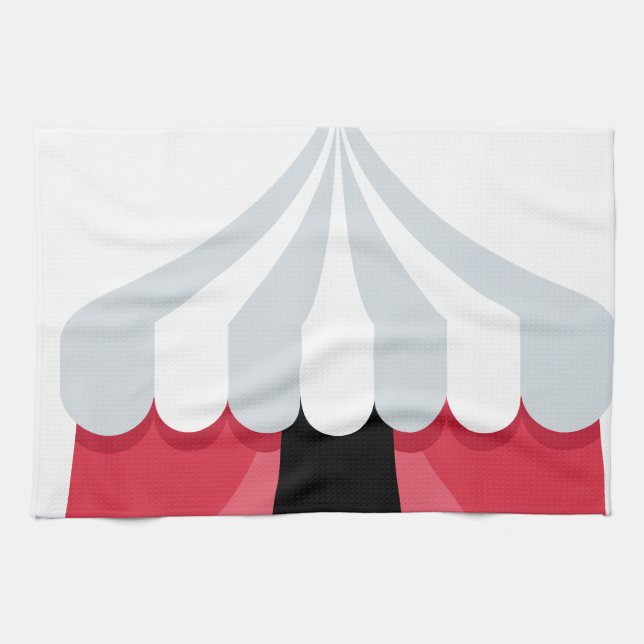 Emoji Twitter - Circus Tent Tea Towel (Horizontal)