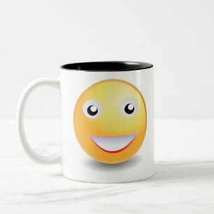 Emoji ! Two-Tone coffee mug