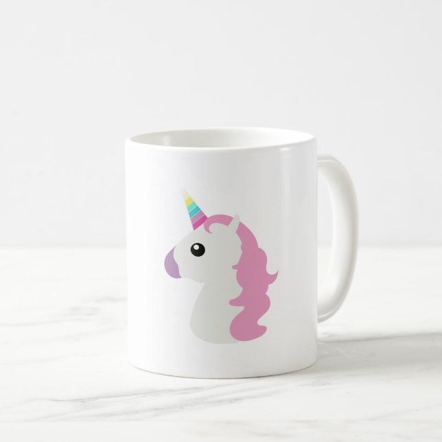 Emoji Unicorn Coffee Mug (Front Right)