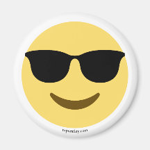 Emoji with sunglasses cool