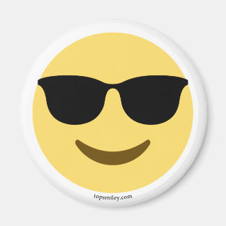 Emoji with sunglasses cool magnet