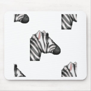 emoji zebra mouse pad