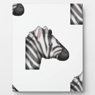 emoji zebra plaque
