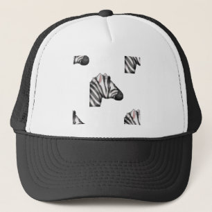 emoji zebra trucker hat