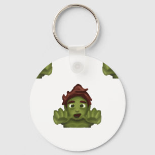 emoji zombie man key ring