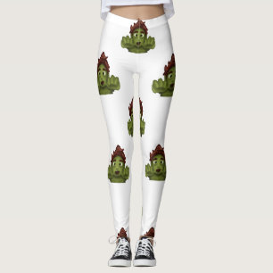 emoji zombie man leggings