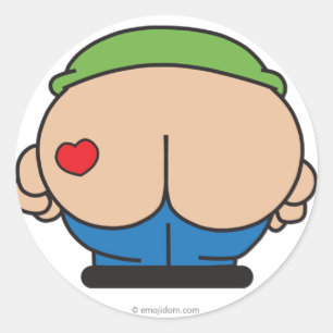 Emojidom stickers: Mooning Classic Round Sticker