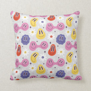 Emojis- Happy faces - Daisy Cushion