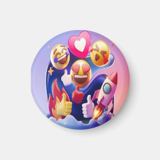 Emojis Unleashed A Fun, Colourful Adventure Magnet