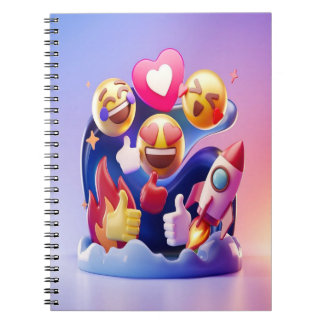 Emojis Unleashed A Fun, Colourful Adventure Notebook