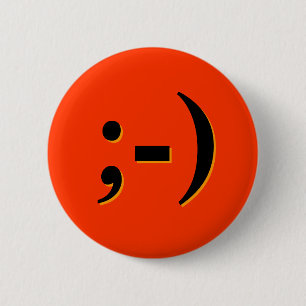 Emote-o-Lantern - orange 6 Cm Round Badge