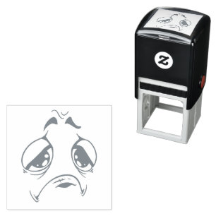 Emotican Face Self-inking Stamp