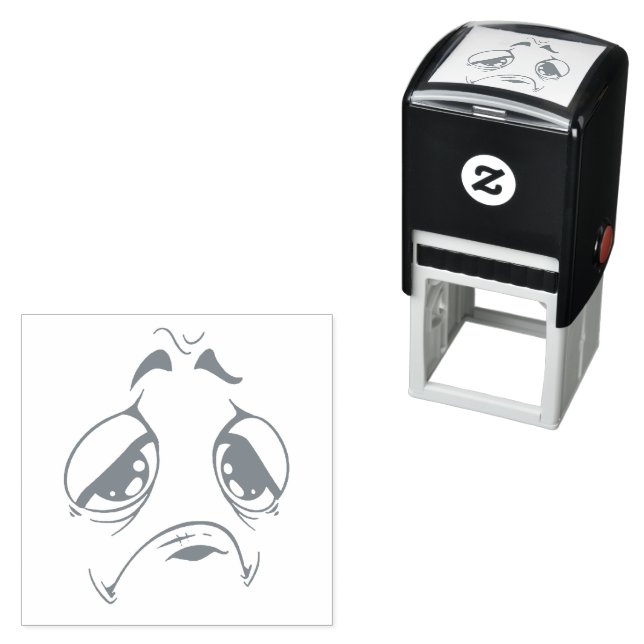 Emotican Face  Self-inking Stamp (In Situ)