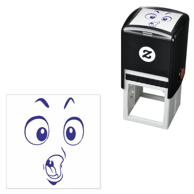 Emotican Face  Self-inking Stamp (In Situ)
