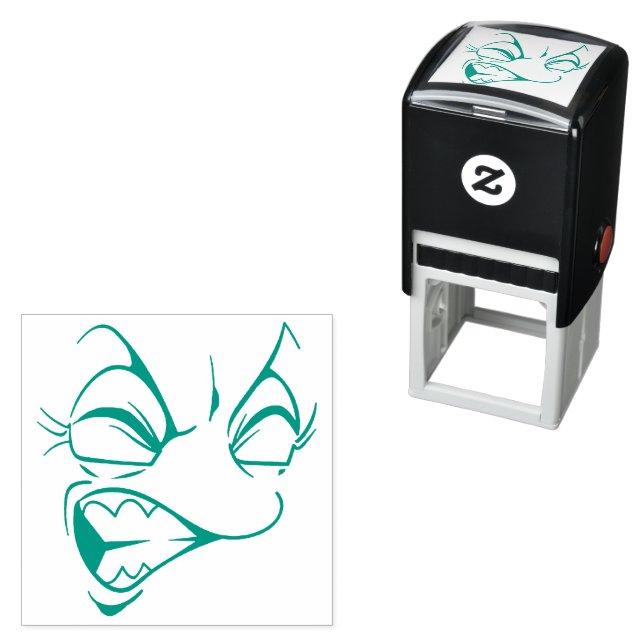 Emotican Face  Self-inking Stamp (In Situ)