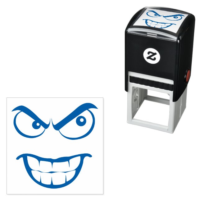Emotican Face  Self-inking Stamp (In Situ)
