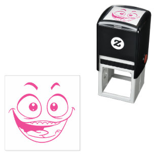 Emotican Face Self-inking Stamp