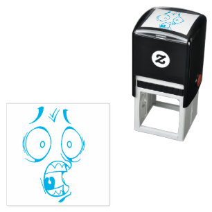 Emotican Face Self-inking Stamp