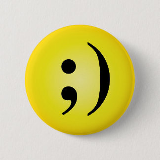 Emoticon 6 Cm Round Badge