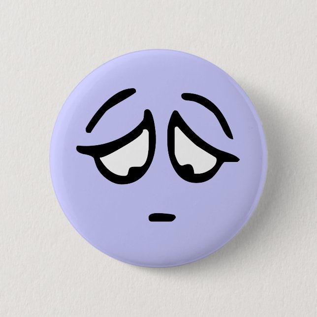 Emoticon Customisable Background Button (Front)