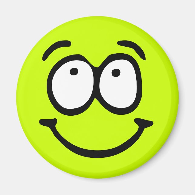 Emoticon Customisable Background Magnet (Front)