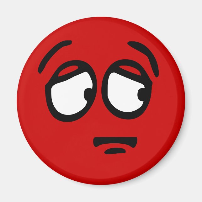 Emoticon Customisable Background Magnet (Front)