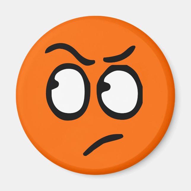 Emoticon Customisable Background Magnet (Front)