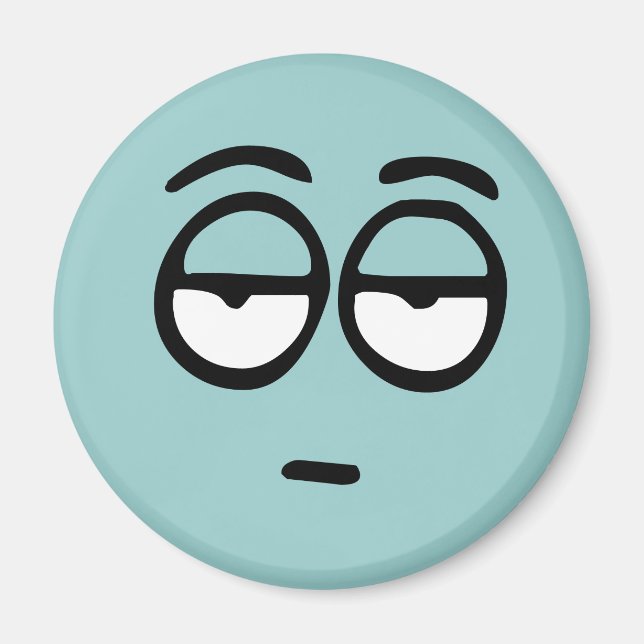 Emoticon Customisable Background Magnet (Front)