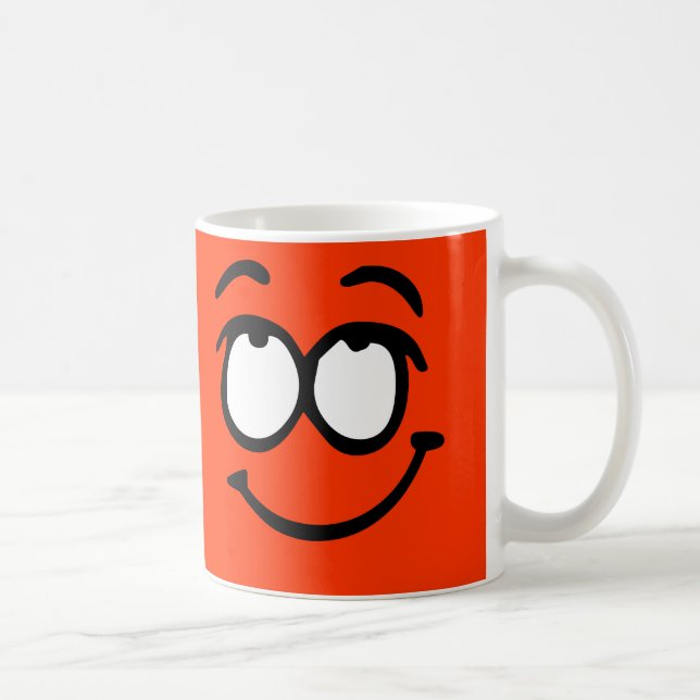 Emoticon Customisable Background Mug (Right)