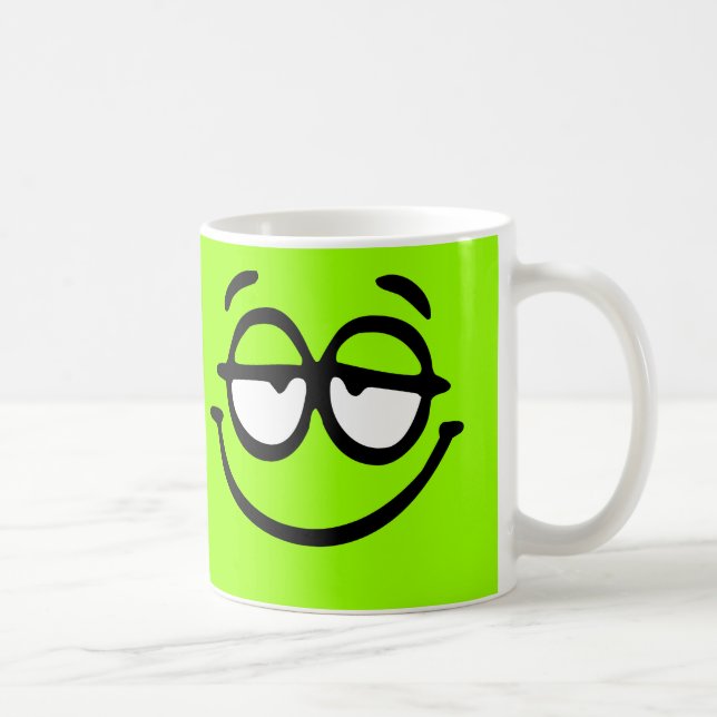 Emoticon Customisable Background Mug (Right)