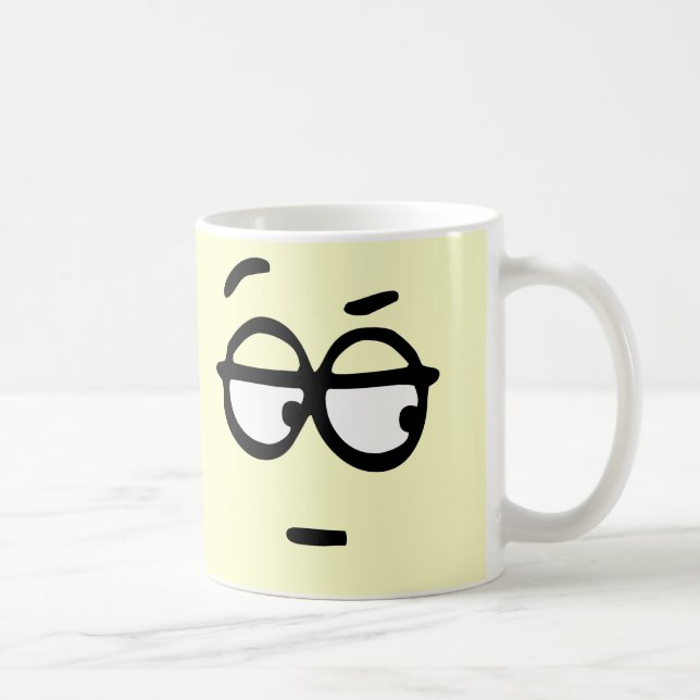 Emoticon Customisable Background Mug (Right)