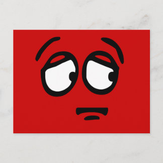 Emoticon Customised Background Postcard
