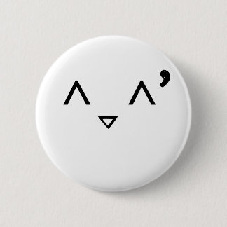 Emoticon: Embarrassed 6 Cm Round Badge