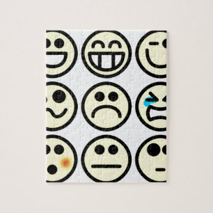 emoticon happy face jigsaw puzzle