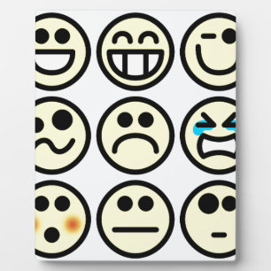 emoticon happy face plaque