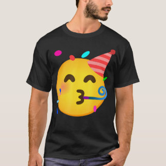Emoticon Partying Face Birthday T-Shirt