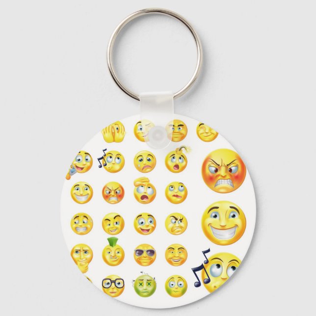 Emoticons Key Ring (Front)